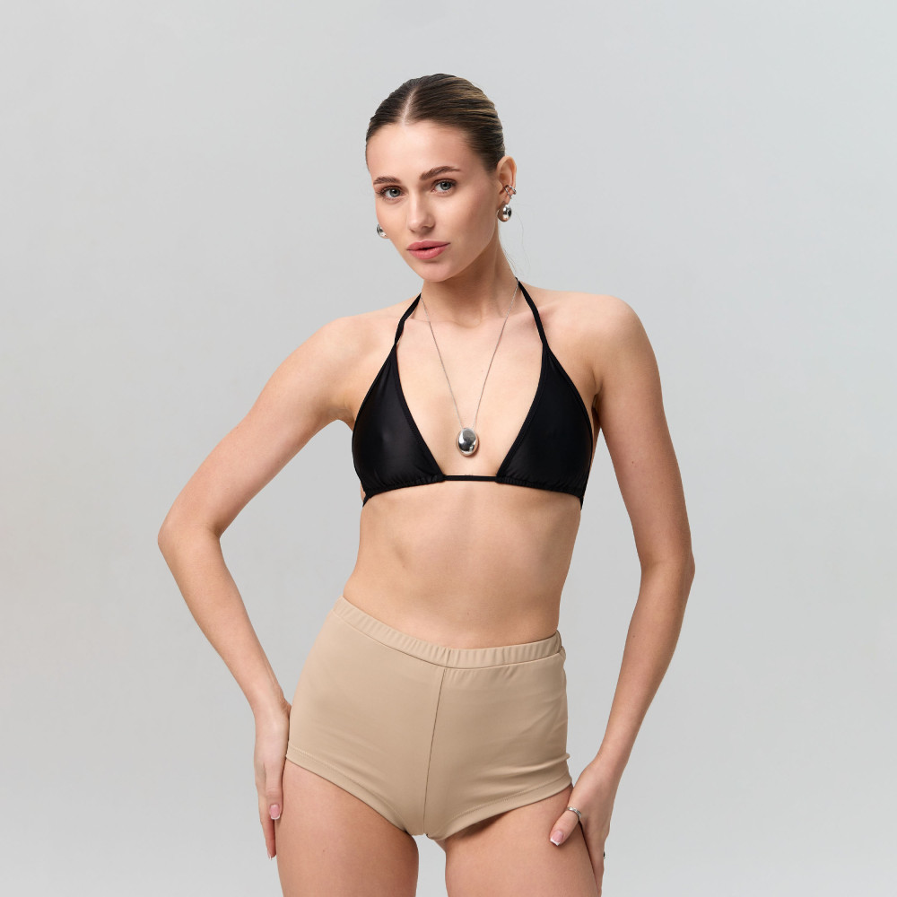 Бежевые шорты-боксеры - 1