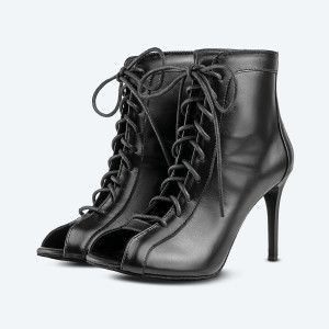 Classique Heels – черные хилсы из натуральной кожи (9 см)