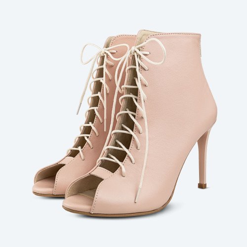 Pink Pearl – High Heels з натуральної шкіри з твердою підошвою (9 см)