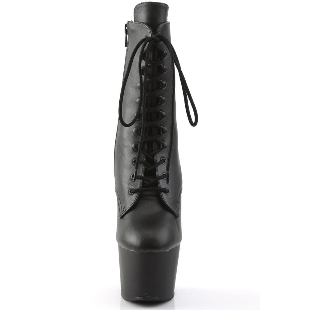 Pleaser Adore-1020 – Чорні матові ботильйони (каблук 17,8 см) - 4