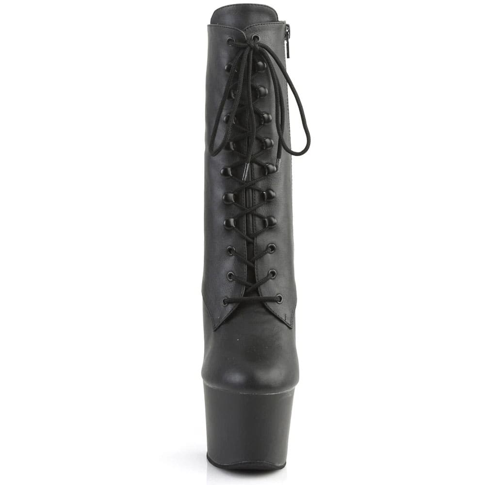 Pleaser Sky-1020 – Чорні матові ботильйони (каблук 17,8 см) - 2