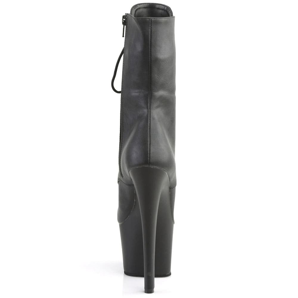 Pleaser Sky-1020 – Чорні матові ботильйони (каблук 17,8 см) - 3